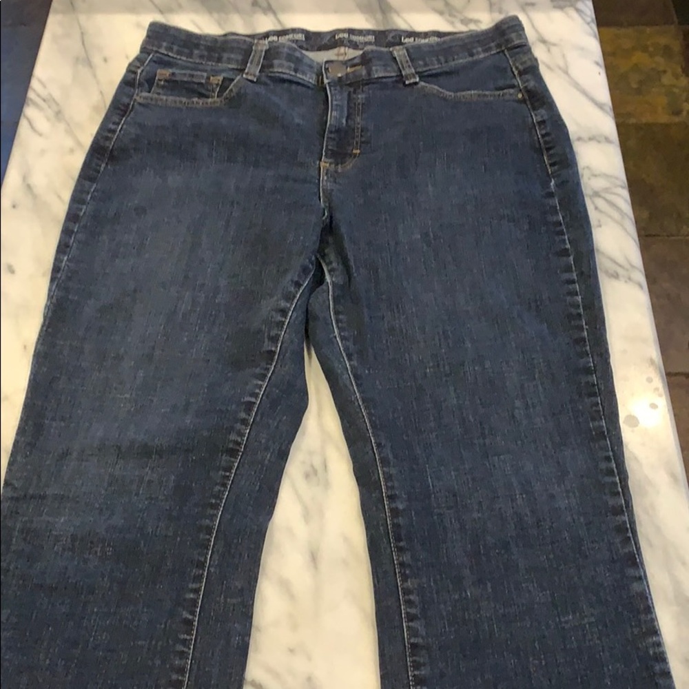 Lee Comfort Stretch Waist Straight Leg Jeans Sz 12 - Picture 5 of 5